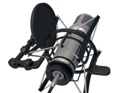 Studio Microphone 3D model