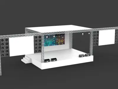  stage 3D model