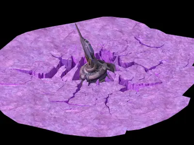 Battlestar - Icefield - Ice Face 03 3D model