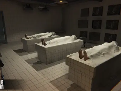 Morgue - Interior Low-poly 3D model