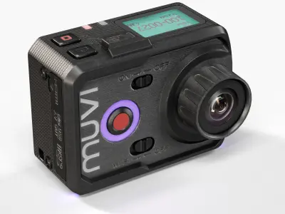 Veho VCC-006-K2 Muvi action camera Low-poly 3D model