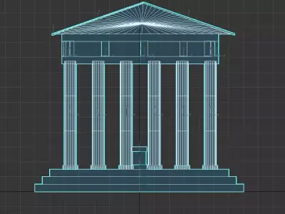Roman style Building 3D model
