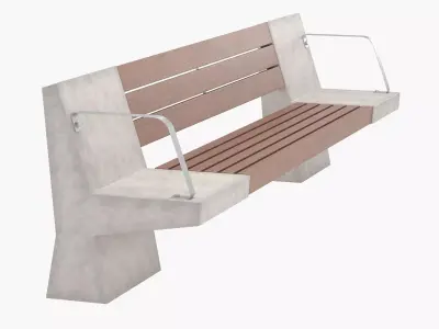 Street Bench  3D model