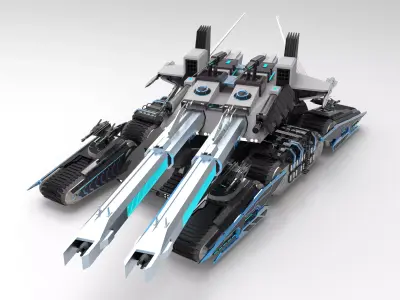 M98A3 Behemoth Super Heavy Tank 3D model