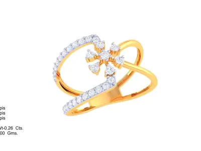 Delicate Ring - 5 3D print model