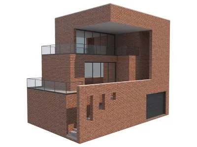 Brick House 5 3D model