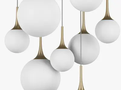 81309x Globo Lightstar Chandelier 3D model