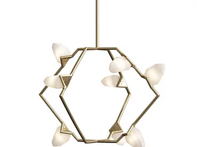 Seed 01 brushed brass  white von Roll Hill 3D model