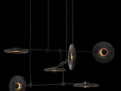 Radiant Mobile Chandelier 3D model