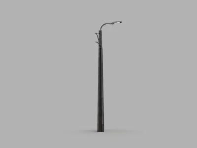 Concrete street lamp Low-poly 3D model buy