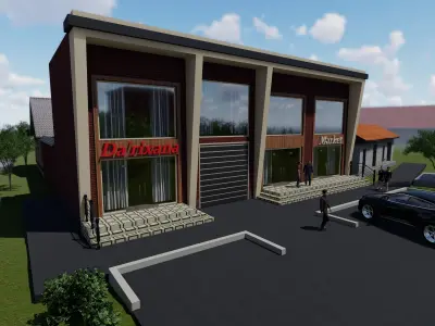 Modern Market 3D model