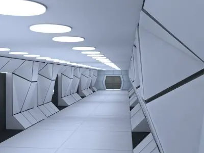 Sci Fi Interior 3D model