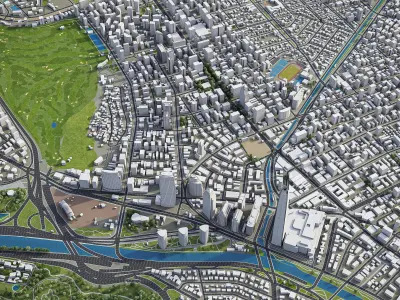 Santiago Low-poly 3D model