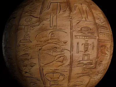 Ancient Egypt Hieroglyphs  - VOL 3 - 2 Seamless PBR Texture