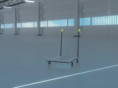 Ware House Low-poly 3D model