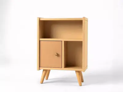 Cabinet with One Door STL File - Miniature Furniture 3D print model