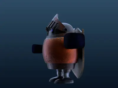 ROBOT knight in armour 3D model