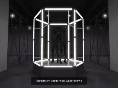 Transparent Booths Photo Opportunities - 4 Pack