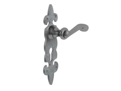  Fleur De Lys Black Antique Handle Low-poly 3D model