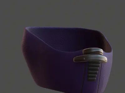 Gas mask helmet 3d model scifi Low-poly  Low-poly 3D model