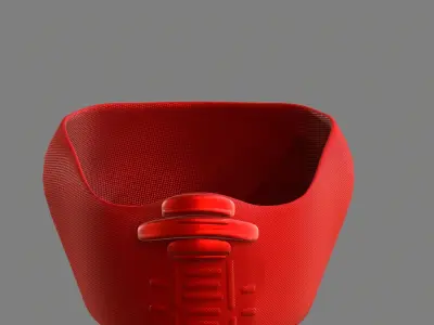 Gas mask helmet 3d model scifi Low-poly  Low-poly 3D model