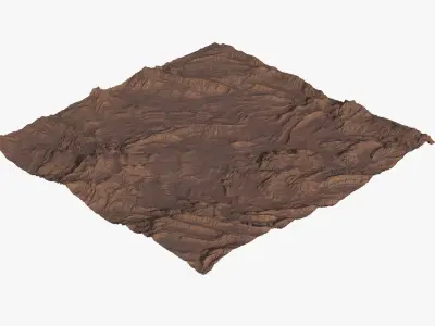  Desert Relief Landscape V2 Surface Plan 8K 