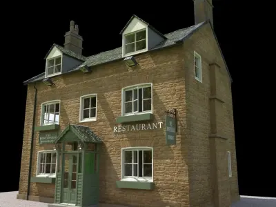 Honeysuckle Tea Rooms Cottage 3D model