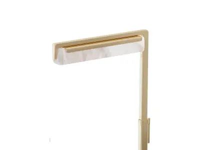 Audubon Alabaster Task Floor Lamp 3D model
