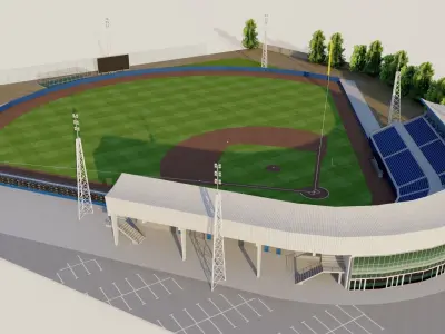 Neptunus Familiestadion - Rotterdam 3D model
