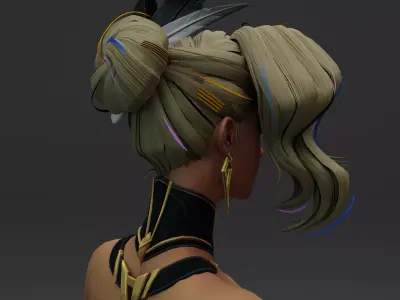 Cloak Dagger  Marvel Rivals SFM  Fully Rigged  Ready for Games Low-poly 3D model