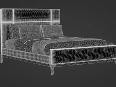 West Elm Parker Bed 3D model