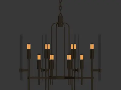 Hudson Valley Bari Chandelier 3D model