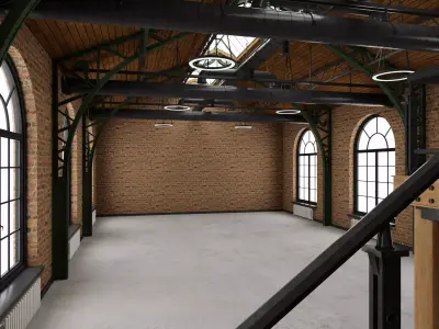 Loft interior 10 3D model