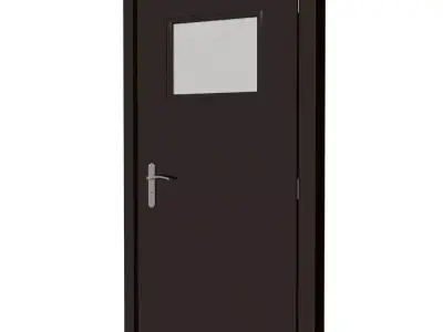 Plastic door 03 3D model