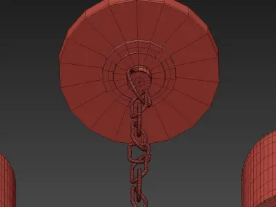 Conne 5 chandelier 3D model