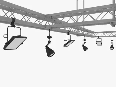 Light Truss 3D model 3D model