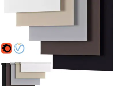 Roller Blind 104 Select Blinds Classic Fabric Light Filtering 3D model