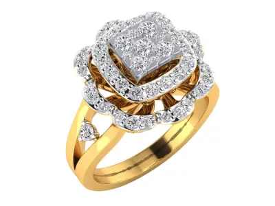  Women Ring Render 3dm STL MTL SLC JCD OBJ FBX Details 3D print model get
