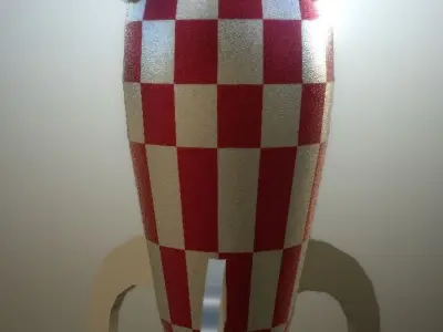 Low Poly Space Rocket PBR painted Low-poly 3D model