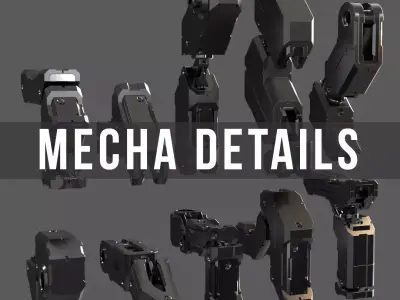MECHA DETAILS KIT-BASH 3D model