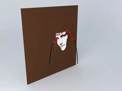 Loz door with flowers Free 3D model