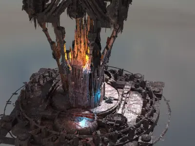 NetherRealm Alien tower 2 3D model