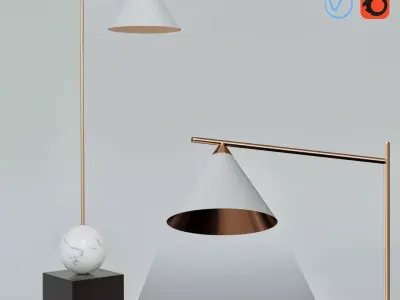 Kelly Wearstler CLEO FLOOR LAMP designed by Kelly Wearstler 3D model
