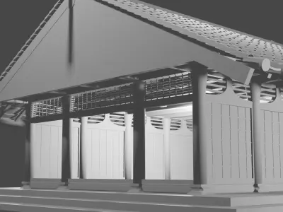 Japanese Building Version 1 Free 3D model