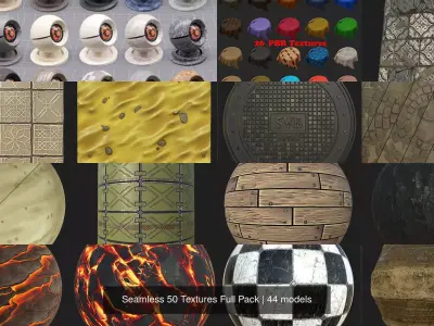 Seamless 50 Textures Full Pack Texture