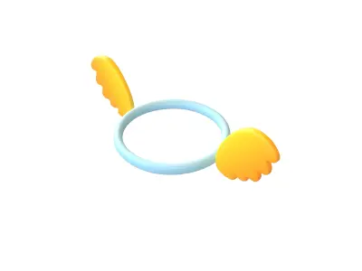 Angel Halo v3 006 Low-poly 3D model