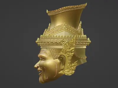 Hermit Khone Mask  3d Thai art curture 3D print model