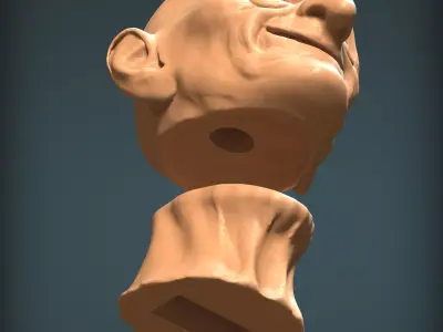 Disney Haunted Mansion Gus Life Size Head 3D Printable Sculpt 3D print model