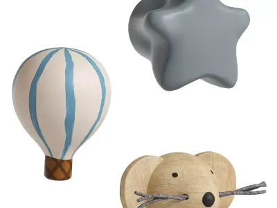 Zara Home Furniture Handle Set 3D model