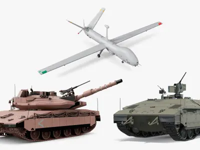  Israeli Fighting Vehicle Rigged Collection 